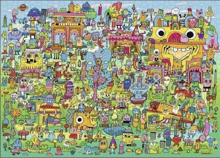 Actual product image Heye Doodle Village Standard (1000 pieces)
