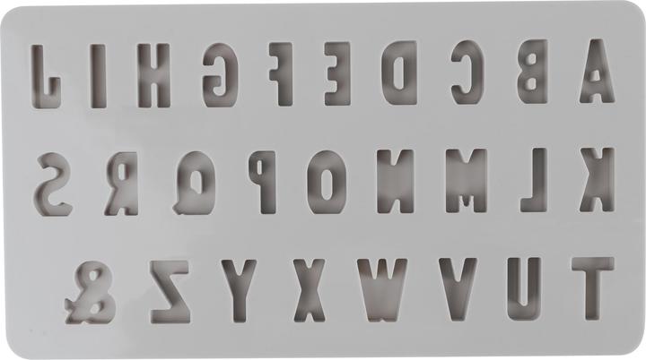 Actual product image Rayher Mini ABC" silicone casting mould