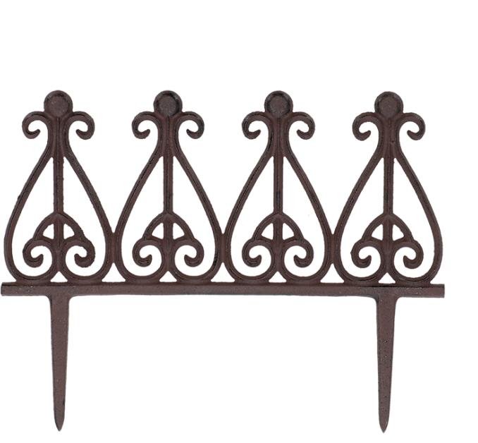 Image du produit Esschert Design Clôture de parterre décorative en fonte (37.70 cm)
