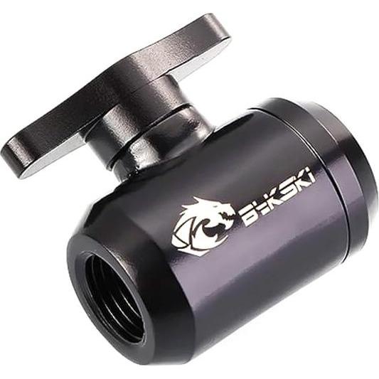 Bykski B-DV-CE-BK Kugelhahn G1/4 bk 1017552, Wasserkühlung Anschluss, Schwarz
