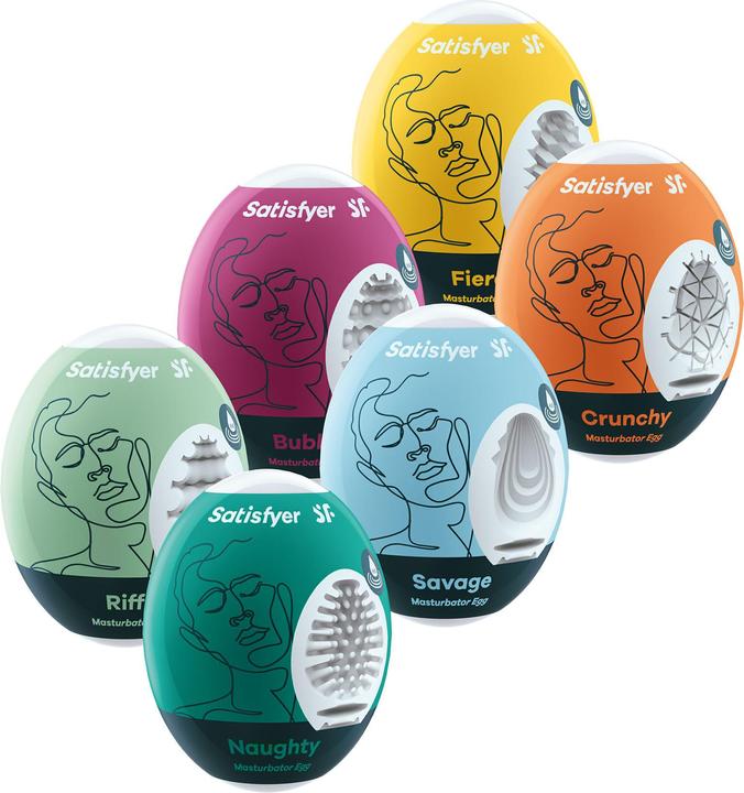 Satisfyer Masturbator Egg Set - Assorted - 6 pcs