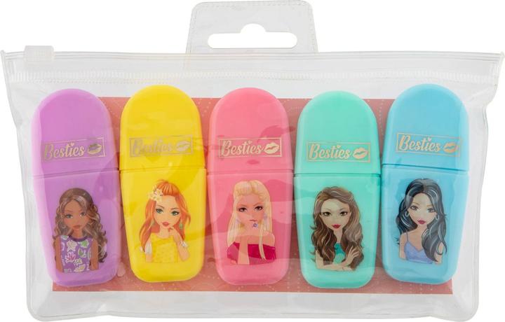 Produktbild Besties Mini-Textmarker, 5 Stück. (5 x)