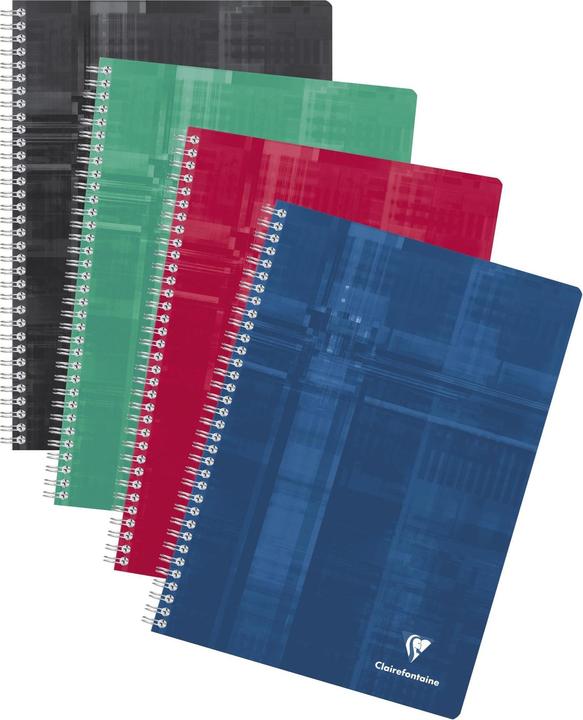 Produktbild Clairefontaine Notizheft Matris, 90 Blatt, A4, 5 mm kariert, assortiert (A4, Kariert)