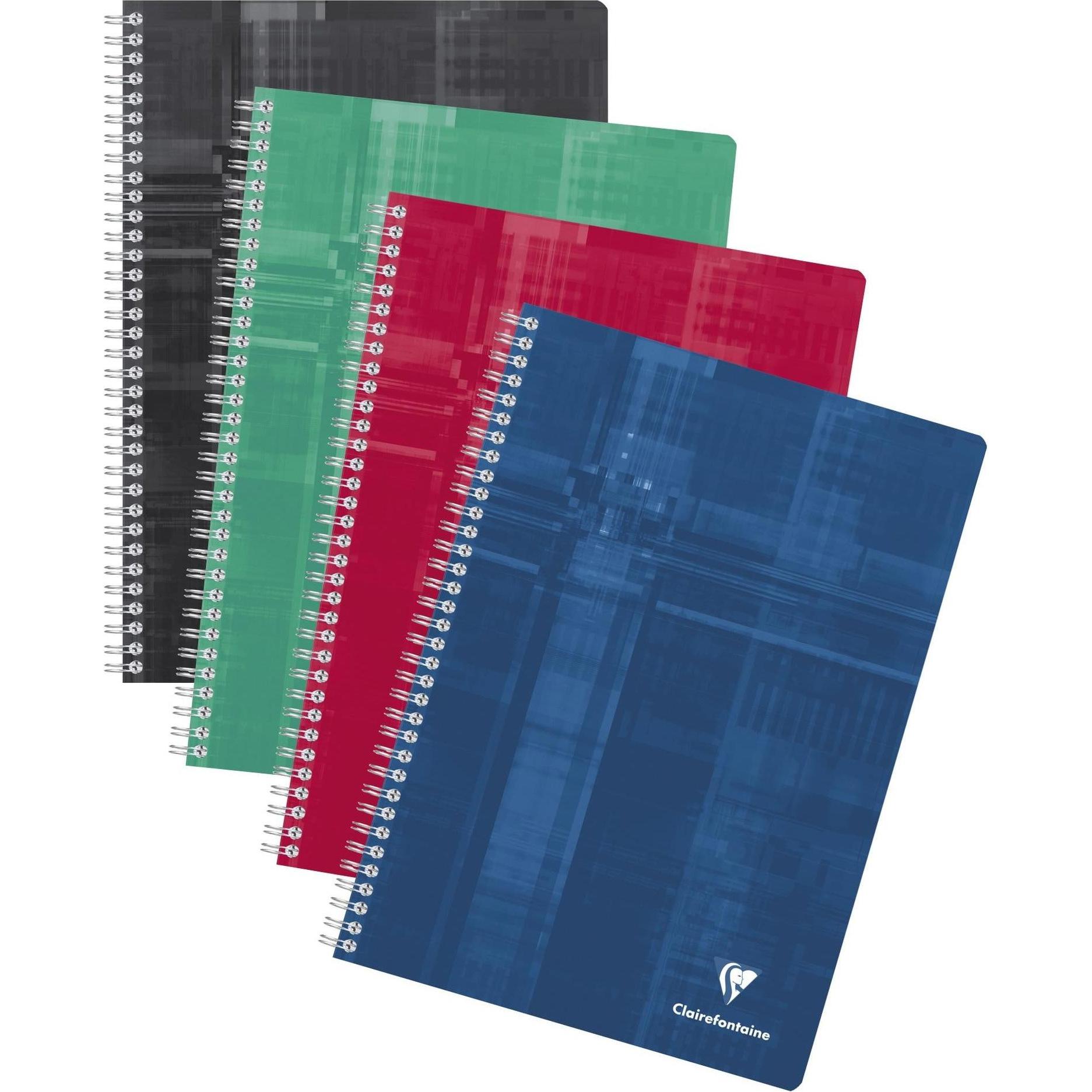 Clairefontaine, Heft + Block, Notizheft Matris, 90 Blatt, A4, 5 mm kariert, assortiert (A4, Kariert)