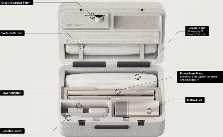 Image du produit XGIMI MoGo 3 Pro Outdoor Set (Full HD, 450 lm)