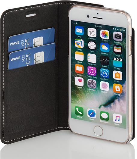 Actual product image Wave BookCase suojakotelo, iPhone 7 / 8 / SE, ruusukulta (Apple iPhone 7, Apple iPhone 8, Apple iPhone SE (3rd Gen))