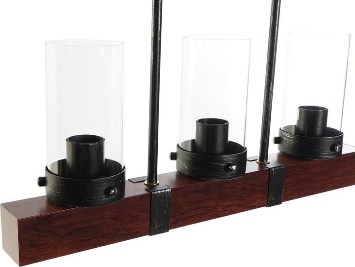 Immagine prodotto DKD Home Decor Lampada da soffitto Crystal Black Brown Aluminium (50 x 8 x 21 cm)