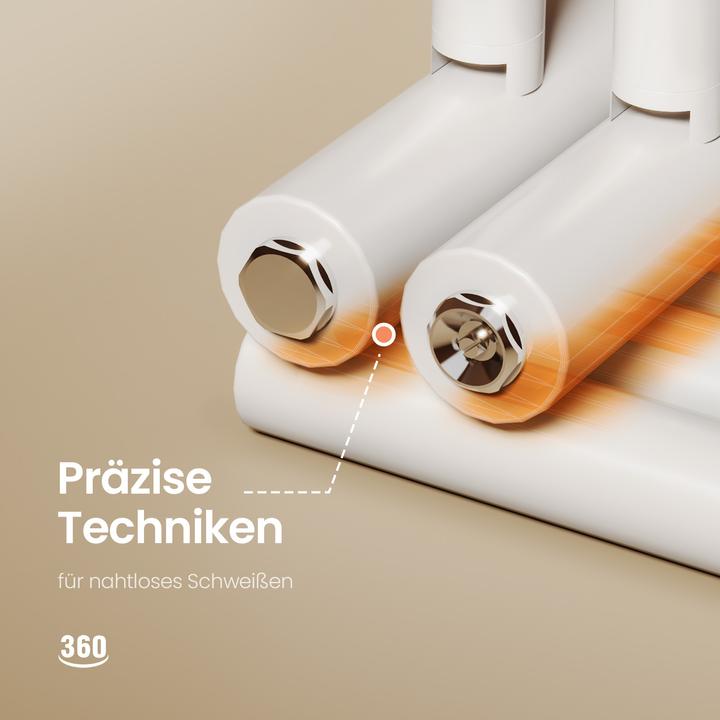 Actual product image Emke Towel radiator 1265×600mm with side connection, bathroom radiator, towel rail, towel warmer in (776 W)