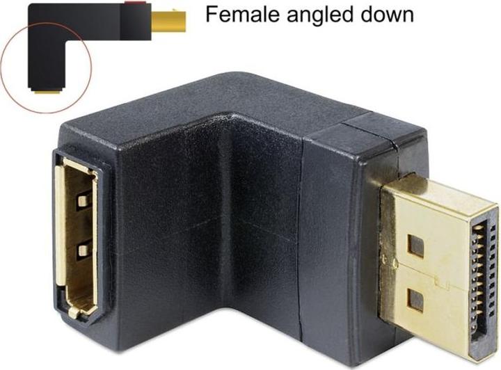 Produktbild Delock Displayport Adapter, 90ø gewinkelt (DP, 4 cm)