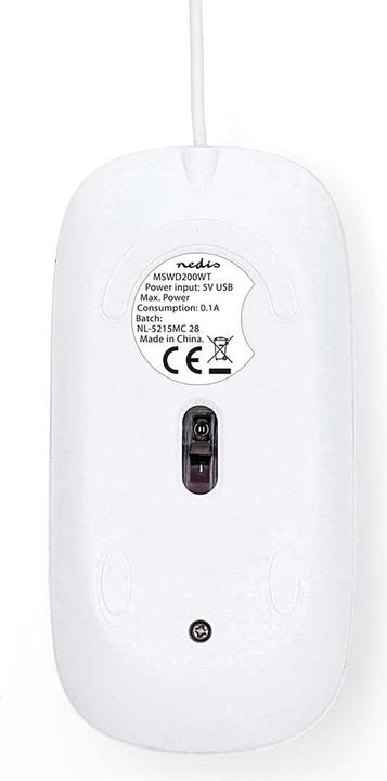 Actual product image Nedis MSWD200 Scroll wheel, PC mouse, PC/Mac, 2-way (Cable)
