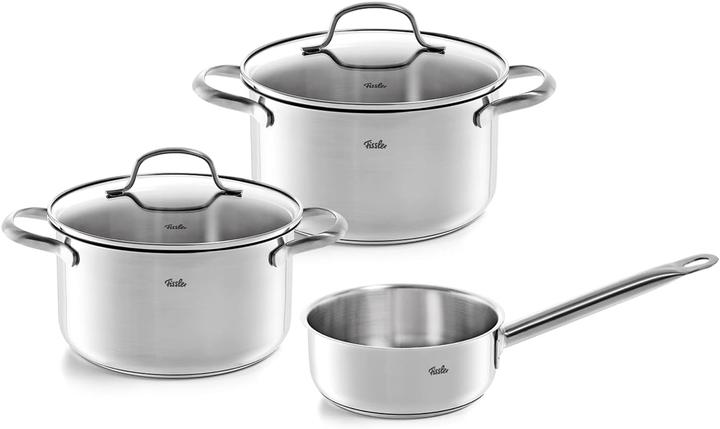 Actual product image Fissler San Francisco Set 3pcs (24 cm, Pan set + pot set, Stainless steel)