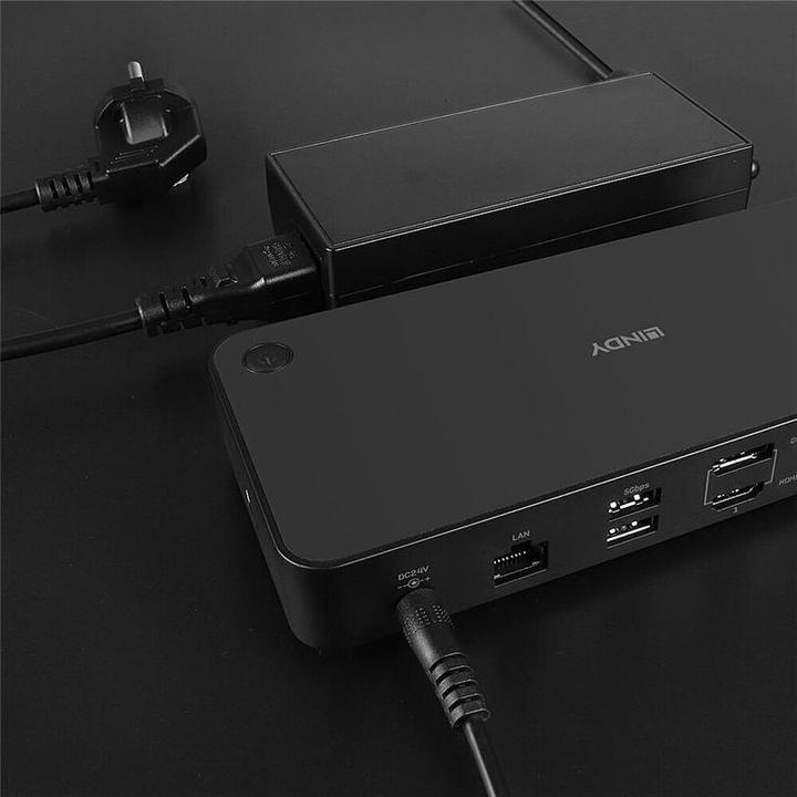 Produktbild Lindy Docking Station USB 3.2 Typ C&A Hybrid Laptop DP,HDMI (USB-C)