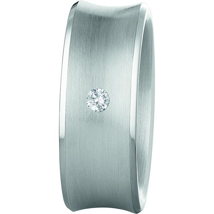 Xen, Ring, Bandring mit Brillant 0,04 ct TW/SI, (53)