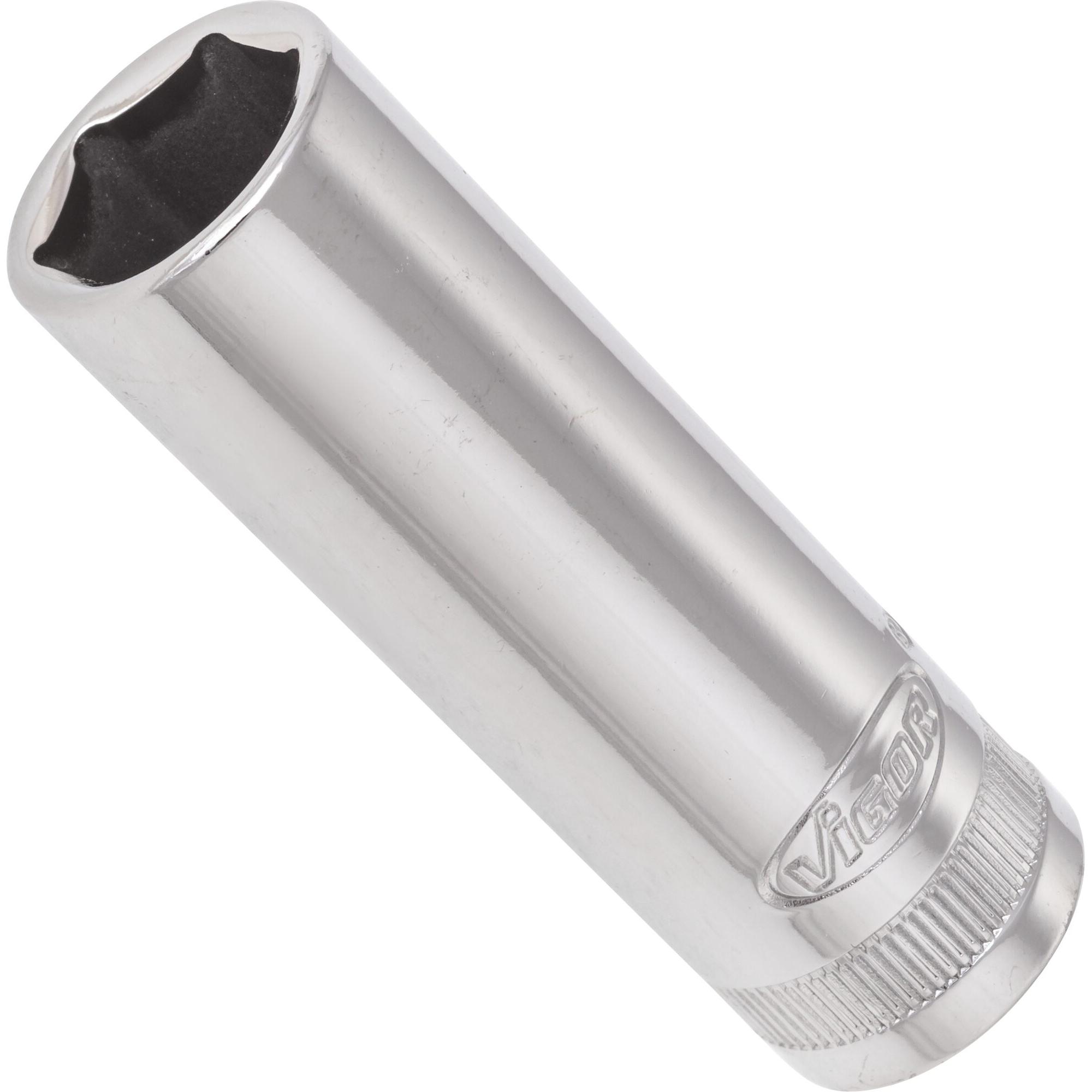 Vigor, Steckschlüssel + Stecknuss, STECKSCHLÜSSEL-EINSATZ 3/8" LG 14 (14 mm)