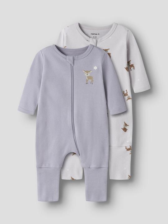 Produktbild Name it Nbfnightsuit 2p Zip Ff Lilac Deer Noos (62)