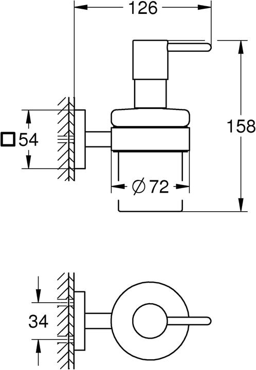 Produktbild Grohe Start Cube QuickFix Seifenspender mit Halter, klebbar, supersteel