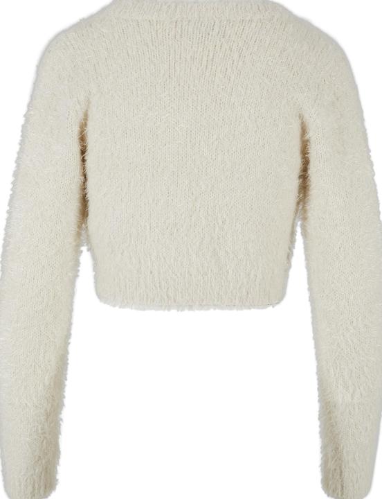 Produktbild Urban Classics Ladies Tied Cropped Feather Cardigan (L)