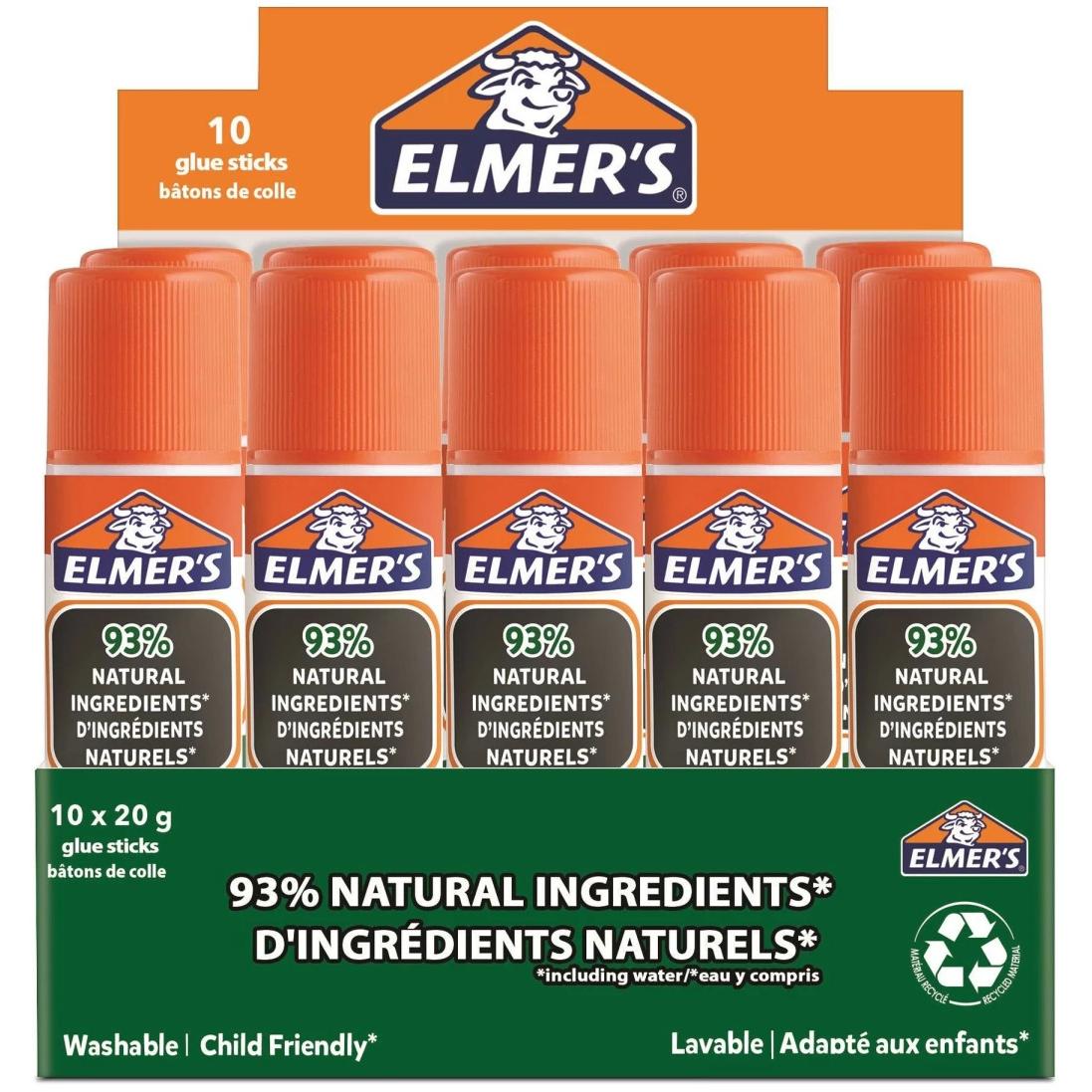 Thumbnail - Elmer's, Klebestift, Klebestift-Set Pure Glue 10 Stück, Weiss