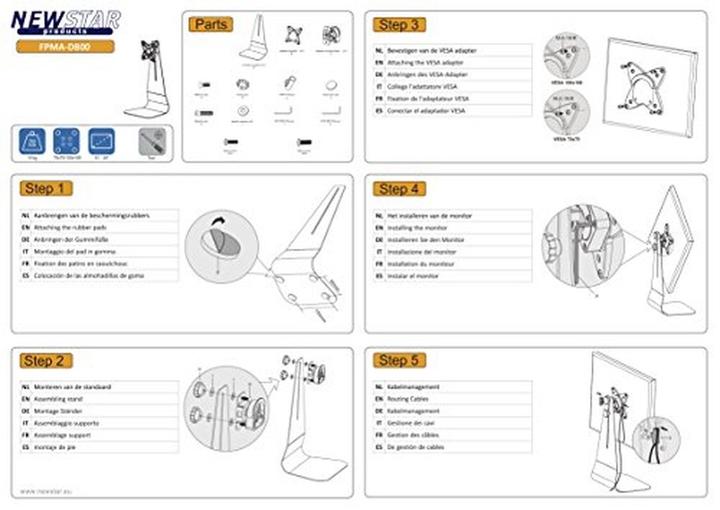 Produktbild Neomounts Fpma-D800 (Tisch, 27", 10 kg)