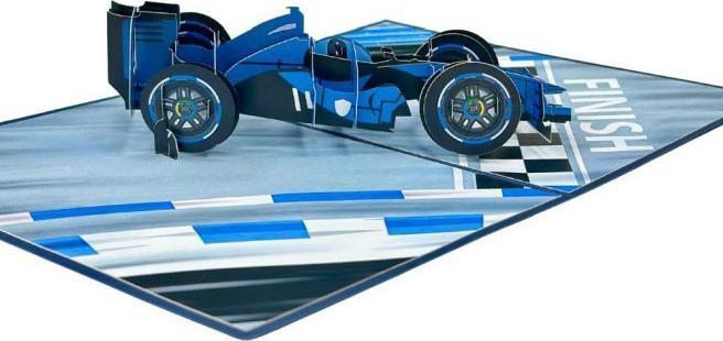 Actual product image MU Classic 3D Pop-Up Grusskarte Formel 1 Rennwagen (1 pcs.)