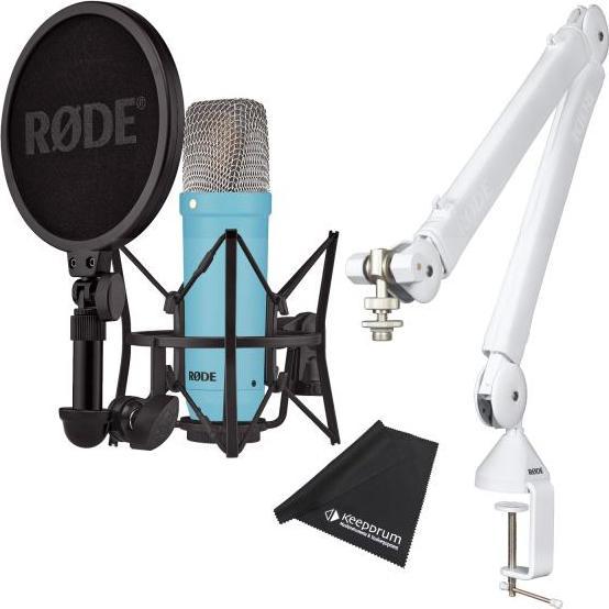 Staubschutzbeutel, XLR-Kabel, Tablets, PSA-1+W Mikrofonarm, Ideal für Smartphones, Musikinstrumente, Staub und Schmutz Reinigt schonend, Brillen uvm., Rode NT1 Signature Mikrofon Blau SM6 Spinne mit integriertem Popschutz, streifen- und fusselfrei, Öl-Schmierer, Bildschirme, keepdrum Mikrofaser-Reinigungstuch: Grösse: 200x200 mm, Entfernt effektiv Fingerabdrücke