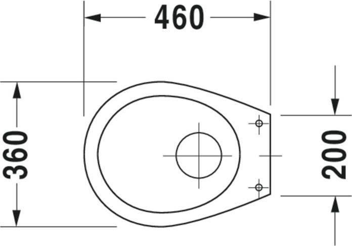 Image du produit Duravit WC sec blanc vertical pour fermeture de la porte 018001 00