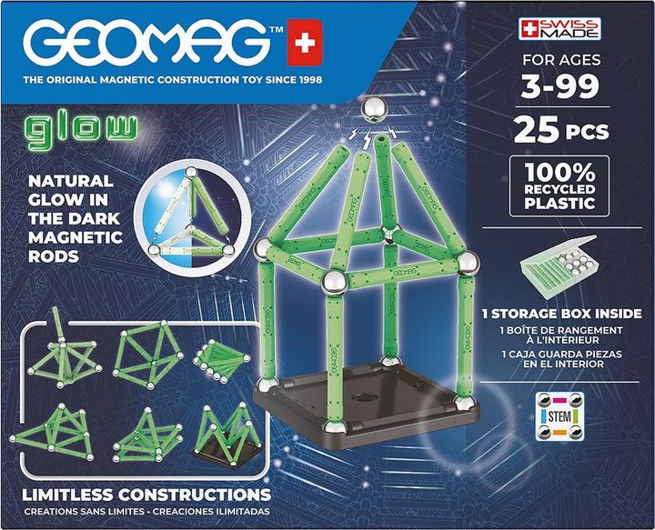 Image du produit Geomag GLOW RECYCLED 25 pièces