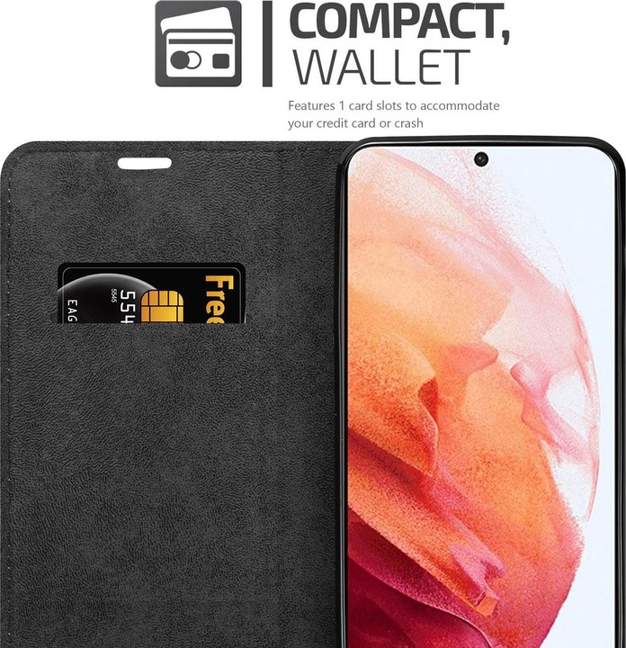 Actual product image Cadorabo Book Invisible Magnet Cover (Samsung Galaxy S21+)