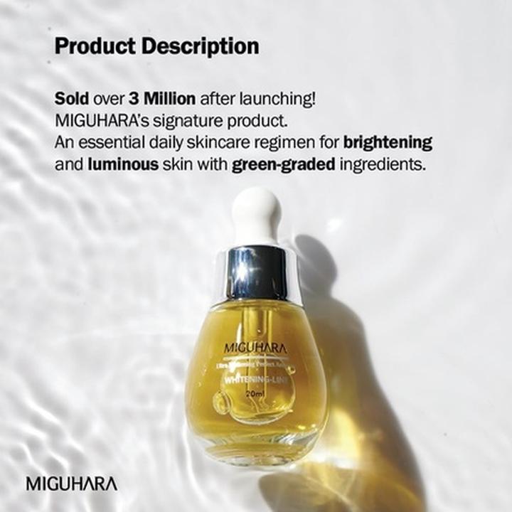 Actual product image Miguhara Ultra whitening perfect ampoule (20 ml)