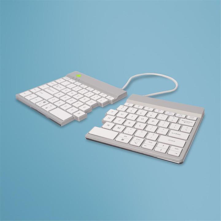 Actual product image R-Go Tools R-Go Keyboard Split Break US Layout Bluetooth White (USA, Wireless)