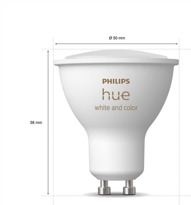 Immagine prodotto Philips Hue Starter-Set: Dreierpack (GU10, 5.70 W, 250 lm, 4 x, G)