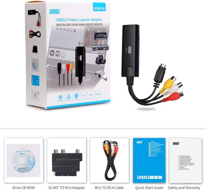 Actual product image August Audio Video Converter