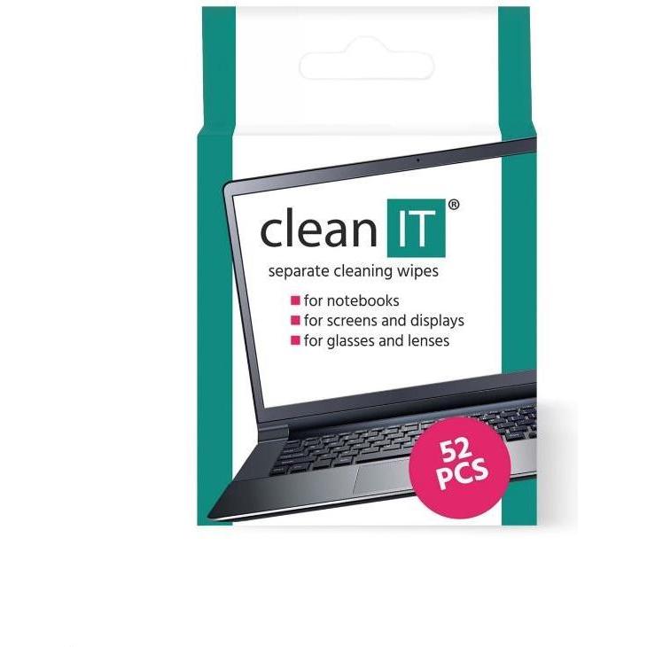 Clean Feuchttücher zur Reinigung von Bildschirmen und Kunststoffoberflächen 52 Stk. (CL-150) (52 x) (CL-150)