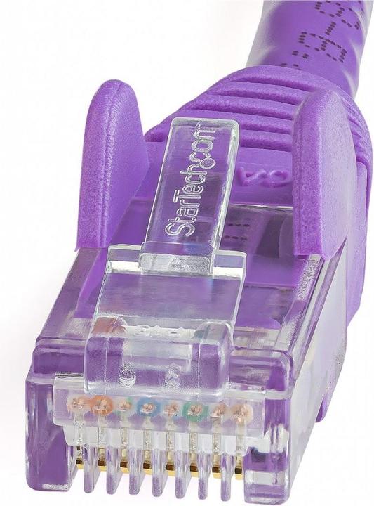 Actual product image StarTech 3m Cat6 Snagless RJ45 Ethernet Network Cable - Purple - 3m Cat 6 UTP Cable (U/UTP, CAT6, 3 m)