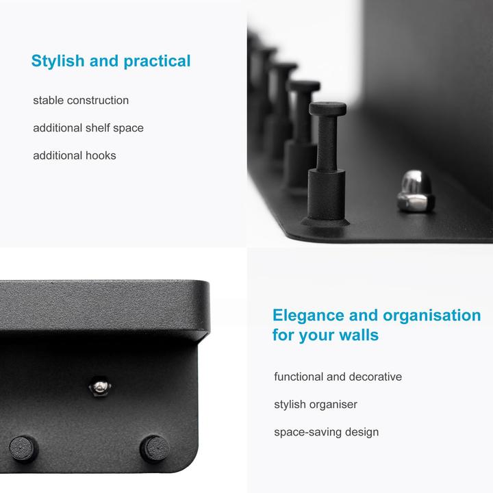 Produktbild Intirilife Schlüsselbrett mit Ablage (25.5 x 5 x 5 cm)