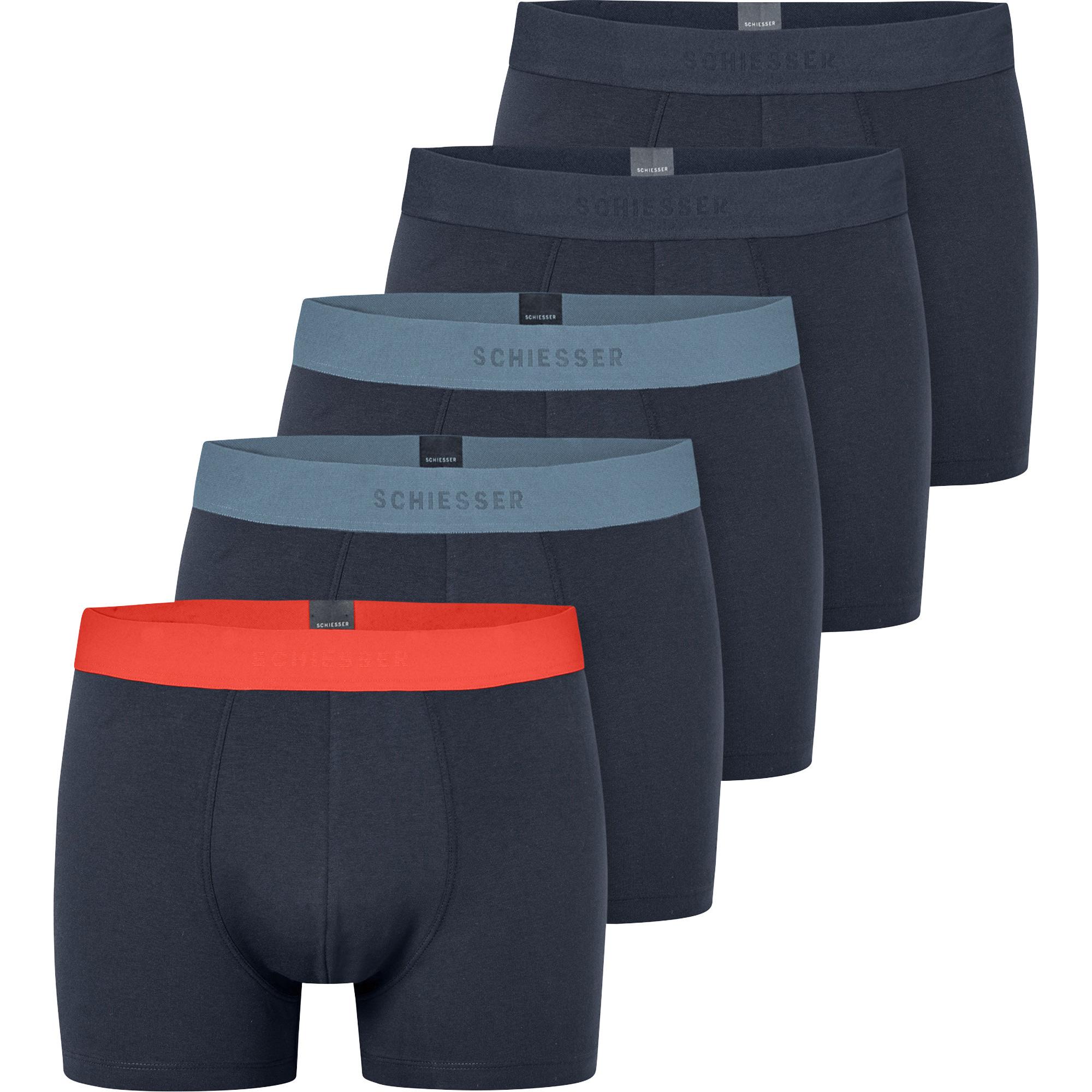 Schiesser, Herren, Unterhosen, Trunk 95/5, Blau, (5, 5er Pack)