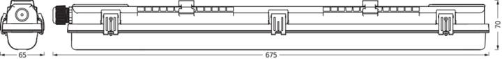 Actual product image Osram SUBMARINE PCR 60 1 X 7W 840 G13 T8 (800 lm)