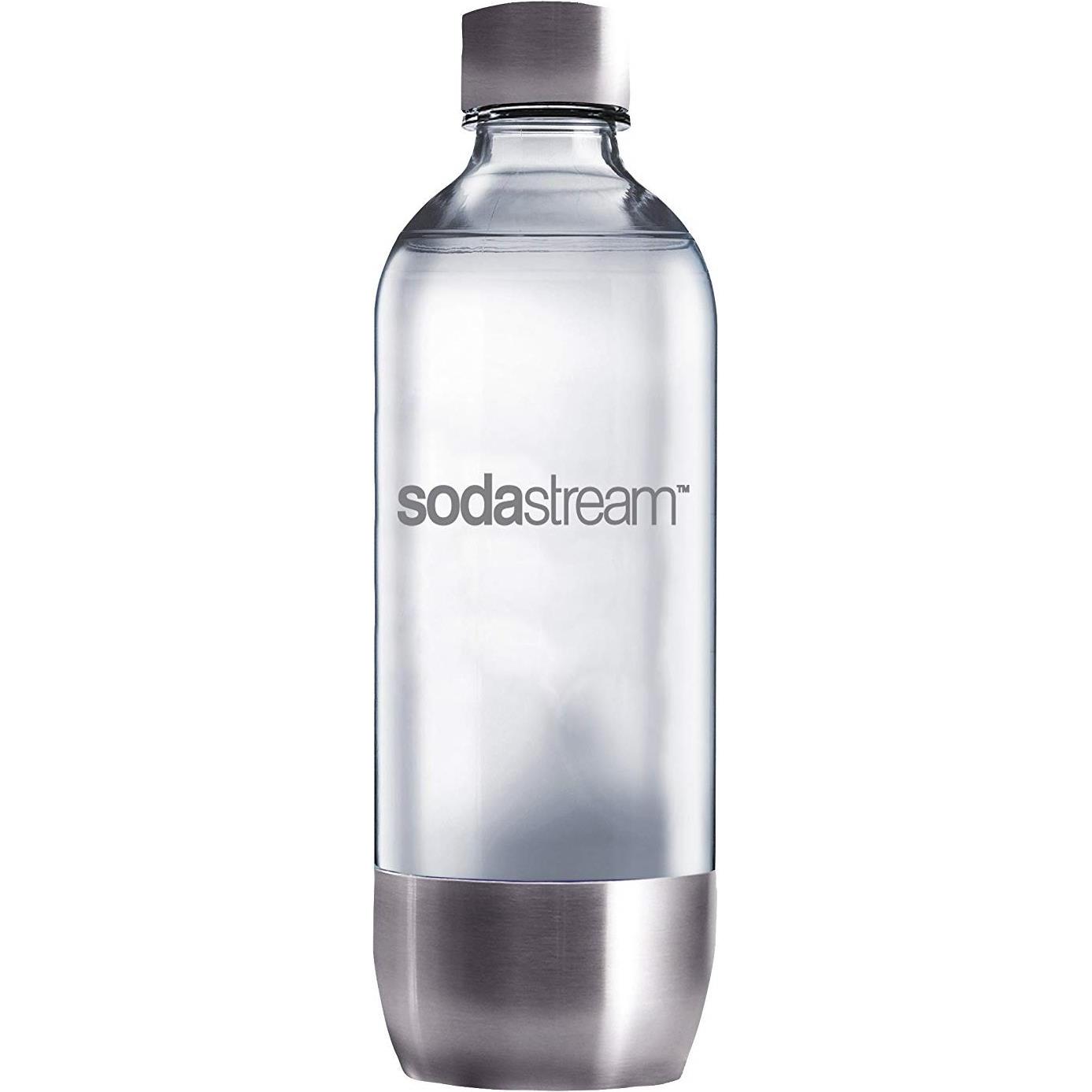 SodaStream Flasche, Wassersprudler Zubehör, Transparent, Silber