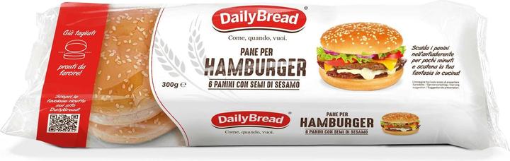 Jaus Daily Bread Burger Buns Sesam geschnitten 6 Stück (300 g)