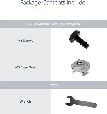 Actual product image StarTech Universal Server Rack Rails