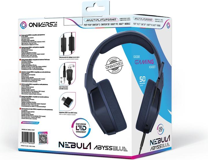 Actual product image Oniverse Gaming Headset Nebula - Abysse Blue (Cable)