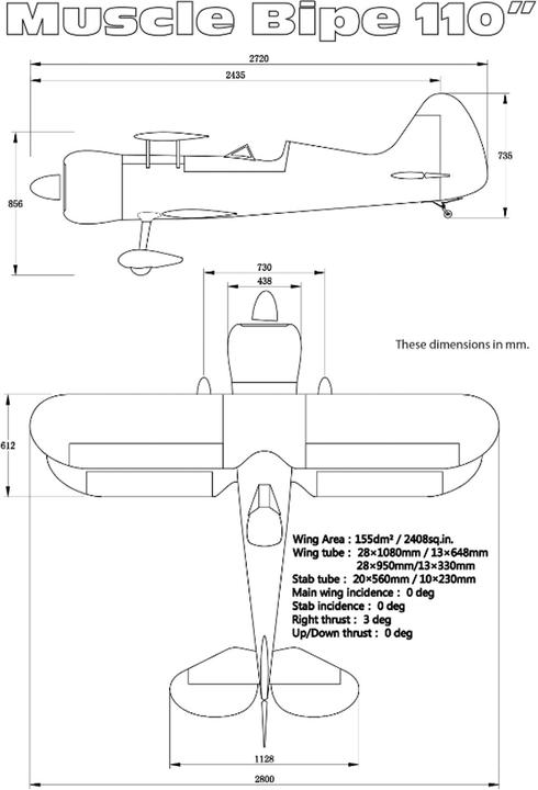 Actual product image Extremeflight-RC MUSCLE BIPLANE 200CC Red/White ONLY ON REQUEST! /only on request!