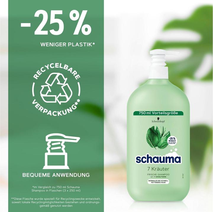 Image du produit Schauma 7 herbes (750 ml, Shampoing liquide)