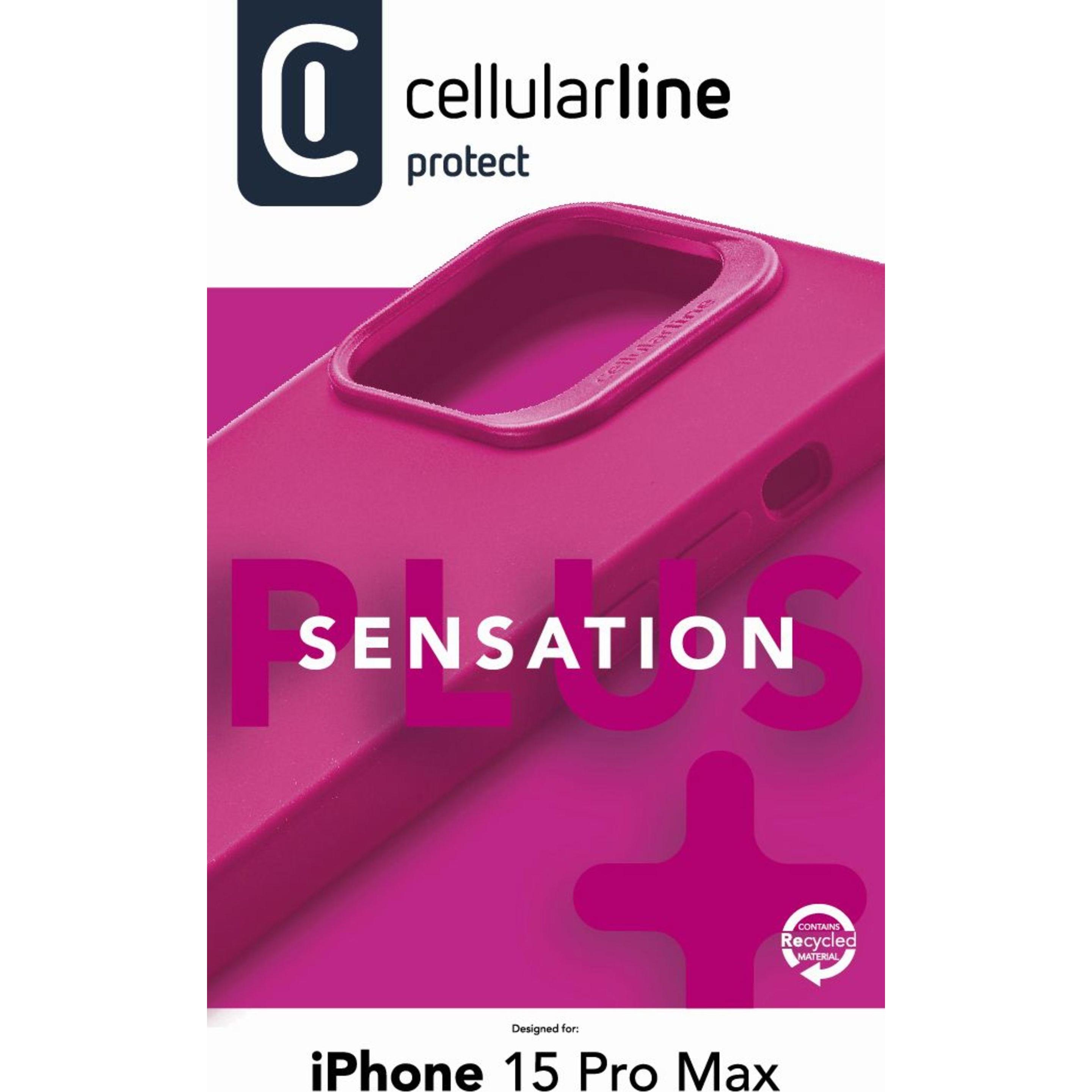 Thumbnail - Cellularline Sensation+ (Apple iPhone 15 Pro Max), Smartphone Hülle, Rosa