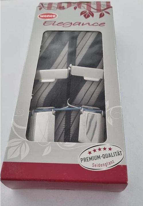 Actual product image Wenco Braces Elegance black grey striped