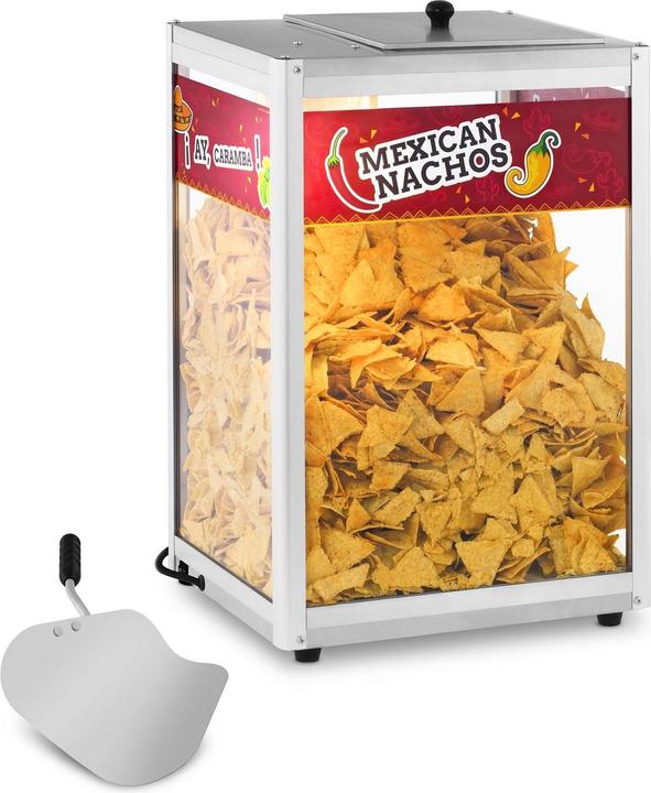 Produktbild Royal Catering Nacho Wärmer Original Wärmetheke 160 Watt 65 °C Nacho Erdnüsse Popcorn Edelstahl