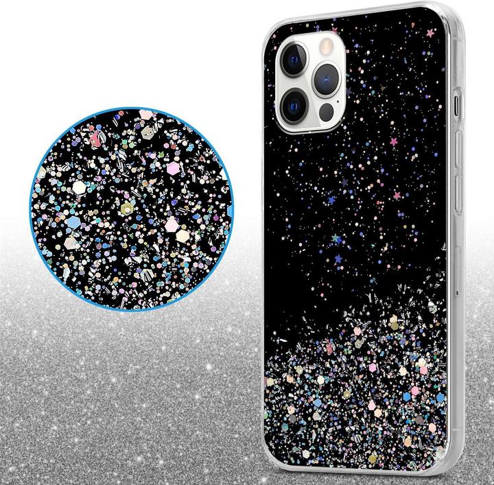 Actual product image Cadorabo TPU cover sparkling glitter (Apple iPhone 12 Pro Max)