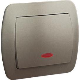 Kontakt AW1L/29, Taster + Schalter, Silber