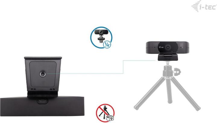 Produktbild i-tec SOLOMON 500 4K PDAF Webcam (8.29 Mpx)