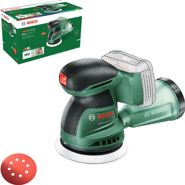 Produktbild Bosch Home & Garden Bosch Exzenterschleifer EasyOrbit 18V-10 solo (Exzenterschleifer)